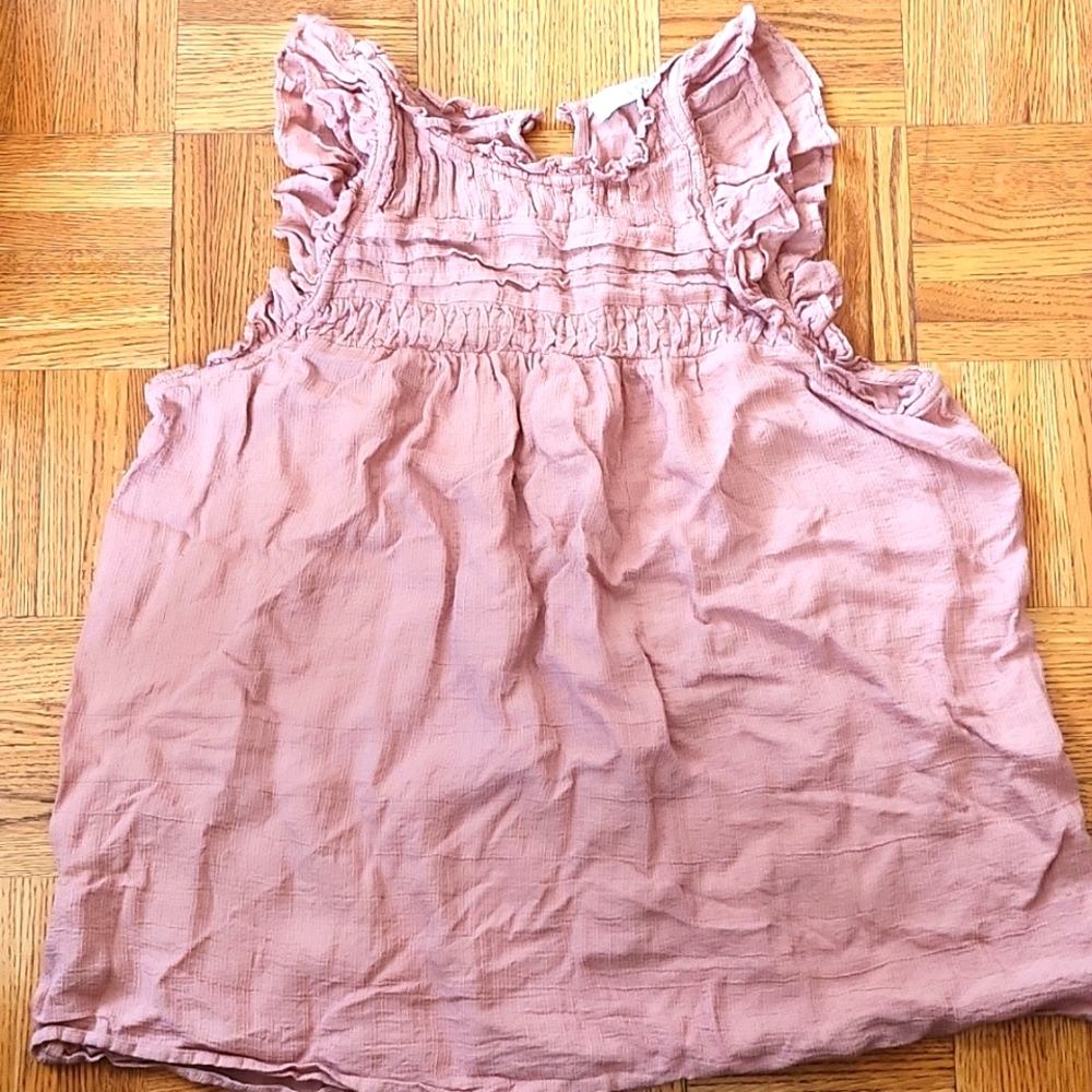 Pink sleeveless blouse loft